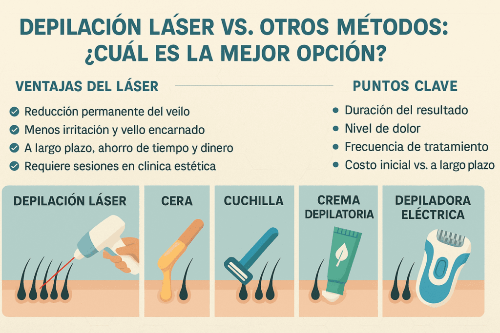 depilacion laser vs otros metodos